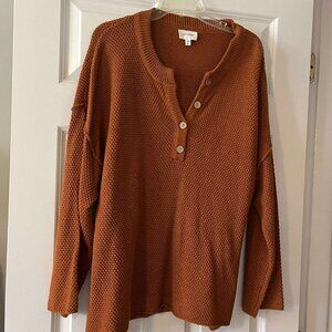Women's Rust Sweater - Crew Neck